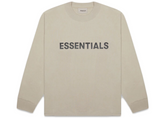 Fear of God Essentials Applique Logo Long Sleeve T-Shirt - Olive/Khaki (FW20)